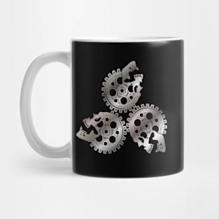 3 Metal Skull Gearworks Mug